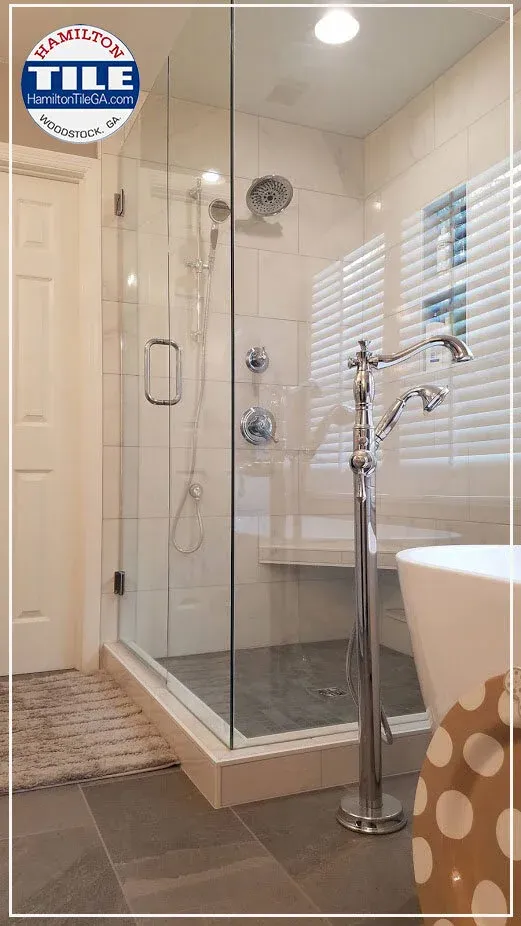Another angle of this incredible Woodstock, GA bathroom renovation.