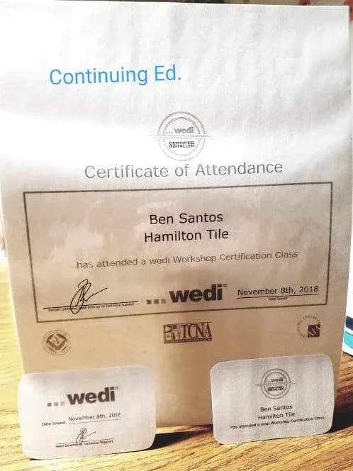 Wedi shower system: Continuing Education.
